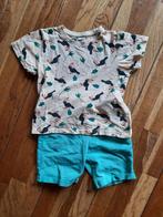 Jongens setje 122/128 korte broek/t shirt, Ophalen of Verzenden, Zo goed als nieuw, Jongen, Setje