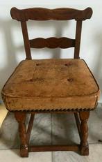 Antiek stoeltje, echt leer, Ophalen