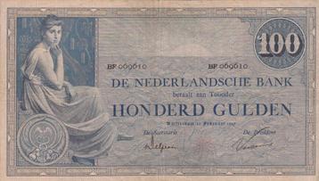 100 gulden Grietje Seel 11.2.1927 ZF- - P#39-AV80.1b beschikbaar voor biedingen
