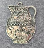 oud hangertje kruik/pot, Verzenden, Zilver