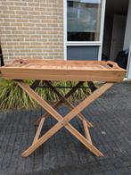 Groot teak houten sidetable, Huis en Inrichting, Tafels | Sidetables, Ophalen of Verzenden, Zo goed als nieuw, 25 tot 50 cm, Rechthoekig