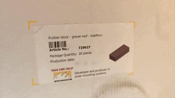 Van der Valk Rubber Blokken voor plat dak beschikbaar voor biedingen