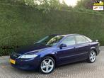 Mazda 6 2.3i AIRCO IJSKOUD/RIJDT GOED/LEER/XENON/LAGE KM!, Voorwielaandrijving, 65 €/maand, Gebruikt, Zwart