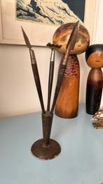 Houten vintage set schopjes spade hark voor bonsai, Ophalen of Verzenden