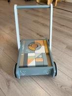 Little Dutch Blokken Loopkar, Kinderen en Baby's, Speelgoed | Houten speelgoed, Ophalen of Verzenden, Gebruikt, Duw- of Trekspeelgoed