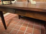 OUD TEAKHOUTEN TAFEL EETTAFEL 130 x 90 Schrijftafel, Ophalen, Gielen, Zo goed als nieuw, Maasbrachterweg 54 Echt