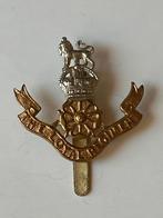 Origineel Brits militair cap badge – The Loyal Regiment, Verzenden, Landmacht, Engeland, Embleem of Badge