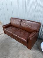 Lederen zetel bank 2 personen, Ophalen, Gebruikt, 150 tot 200 cm, Tweepersoons