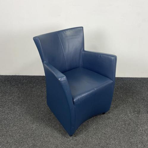 Montis Sting Fauteuil - Blauw, Huis en Inrichting, Fauteuils, Gebruikt, Leer, 50 tot 75 cm, 75 tot 100 cm, Ophalen