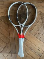 2 x Babolat Pure Strike (16x19), gripmaat L2, Sport en Fitness, Tennis, Racket, Gebruikt, Ophalen of Verzenden, Babolat