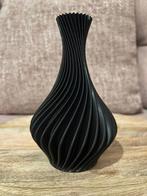 Vaasje Spiral zwart, Kunststof, Verzenden, Zwart, Nieuw