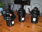 emaille zakketels, zwart drie stuks, Antiek en Kunst, Antiek | Emaille, Ophalen of Verzenden