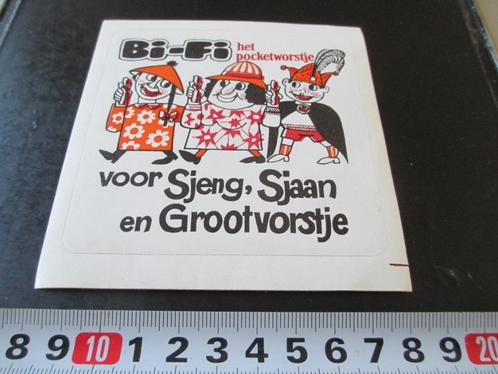 sticker carnaval strip bi-fi voor sjeng sjaan grootvorstje, Verzamelen, Stickers, Zo goed als nieuw, Bedrijf of Vereniging, Ophalen
