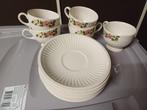 5 theekopjes wedgwood briar rose met schotel €4 per stuk, Huis en Inrichting, Ophalen of Verzenden, Zo goed als nieuw, Wedgwood