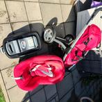 Maxi cosi Mura combi wagen en autostoelen rood, Kinderen en Baby's, Kinderwagens en Combinaties, Ophalen, Gebruikt, Verstelbare duwstang
