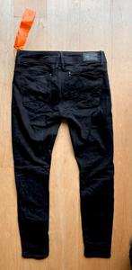 G-Star RAW Lynn Mid Skinny Wmn jeans spijkerbroek W30 L30, Zwart, G Star Raw, Ophalen of Verzenden, Zo goed als nieuw