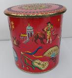 Rode tinnen trommel jaren 60 (Container made in Holland), Verzamelen, Ophalen of Verzenden, Gebruikt, Overige, Overige merken