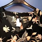 Eksept zwarte jurk + nude roze kraanvogel print mt S 37372, Kleding | Dames, ., Ophalen of Verzenden, Zo goed als nieuw, Eksept