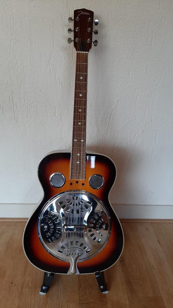 Johnson Resonator Gitaar Akoestisch, Muziek en Instrumenten, Snaarinstrumenten | Overige, Gebruikt, Ophalen