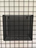 Hangende opberger/mand/draadmand metaal zwart, Overige materialen, Mand, Vierkant, Nieuw
