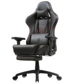 Dowinx gamestoel met massage functie, Ophalen, Gaming bureaustoel, Zwart, Nieuw