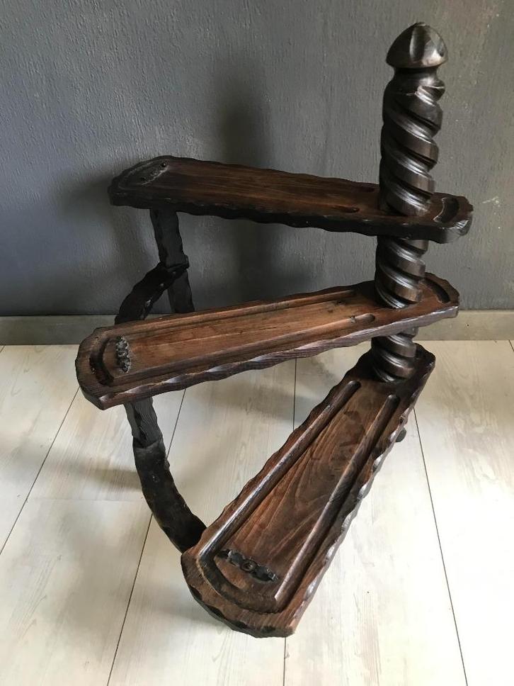 Vintage Engelse bibliotheektrap, Antiek en Kunst, Antiek | Woonaccessoires, Ophalen of Verzenden