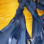 Nieuw donker blauw lingerie elastiek - 1,5mm - 5 meter, Ophalen of Verzenden, Nieuw, Lint, Band of Elastiek