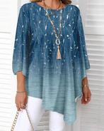 Top Sophia Blauw-4 (44-52), Verzenden, Nieuw, Blauw, Shirt of Top