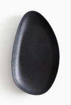 Grote zwart keramieken opdiendchaal/serveerschaal, Porselein of Keramiek, Schaal, Nieuw, Ophalen of Verzenden