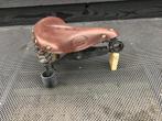 Te koop lepper lerenzadel, Fietsen en Brommers, Gebruikt, Oldtimer, Zadel, Ophalen