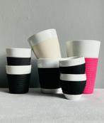 Bodum bekers Bistro Pavina  siliconen handvat div maten, Huis en Inrichting, Keuken | Servies, Ophalen of Verzenden, Zo goed als nieuw