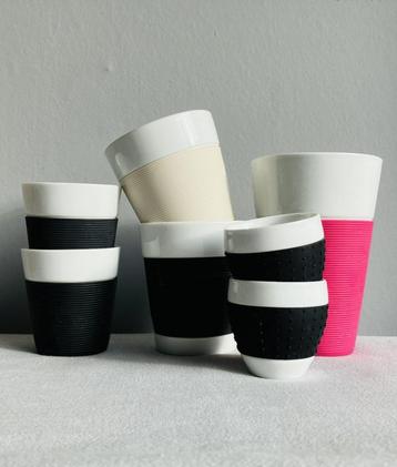 Bodum bekers Bistro Pavina  siliconen handvat div maten beschikbaar voor biedingen