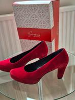 Suède pumps Rood, maat 40, Dorking, Ophalen of Verzenden, Zo goed als nieuw, Rood