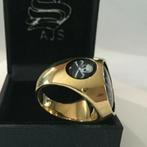 Unieke zeldzame Memento Mori Latijnse schedel ring, Sieraden, Tassen en Uiterlijk, Ringen, Ophalen of Verzenden, Nieuw, Goud