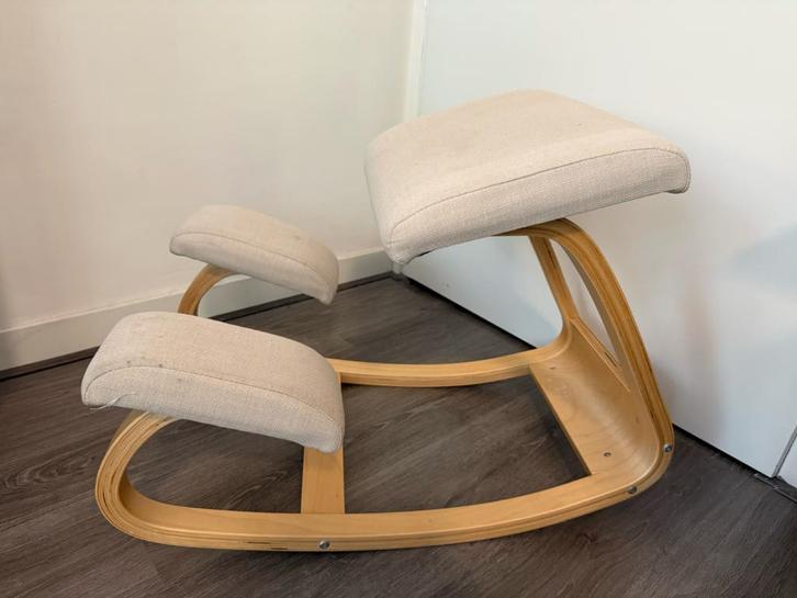 Ergonomic Kneeling Chair/Ergonomic Kneel Chair, Huis en Inrichting, Bureaustoelen, Gebruikt, Beige, Ergonomisch, Ophalen