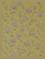 4719 Geel oud bloemenbehang vintage vrolijk retro 80s swiet, Huis en Inrichting, Verzenden, Minder dan 10 m², Roze