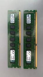 2x4 (8GB) Kingston RAM 1Rx8 PC3-12800E-11-13-D1, Ophalen of Verzenden, Zo goed als nieuw, DDR3, Desktop