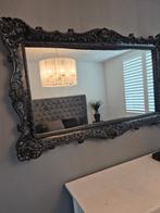 Zwarte barok spiegel, Huis en Inrichting, Woonaccessoires | Spiegels, Ophalen, 125 cm of meer, Zo goed als nieuw, Minder dan 100 cm