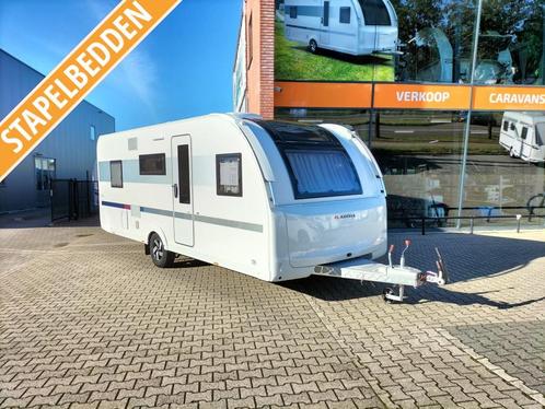 Adria Adora 573 PT 3 Stapelbedden, Caravans en Kamperen, Caravans, Bedrijf, meer dan 6, 1250 - 1500 kg, Rondzit, Adria, Dwarsbed