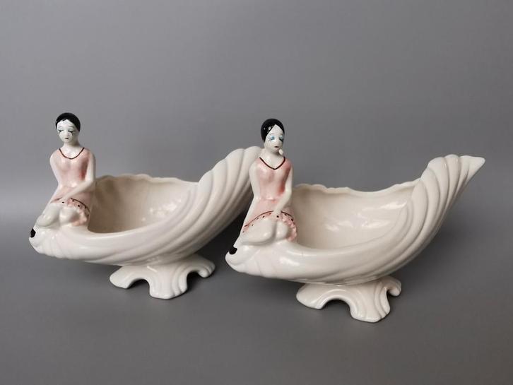 Bassano porselein? vintage Boho stijl schelpen schalen, Antiek en Kunst, Antiek | Porselein, Verzenden