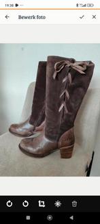 Stoere leren comfortabele dameslaars maat 40 van JJFW, Kleding | Dames, Schoenen, Hoge laarzen, Bruin, Ophalen of Verzenden, Gedragen