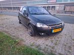 Opel Corsa 1.8 16V 3D 2003 Zwart, Auto's, 125 pk, 4 cilinders, 1796 cc, Zwart