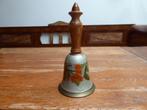 Vintage emaille op koper tafel bel, Ophalen of Verzenden
