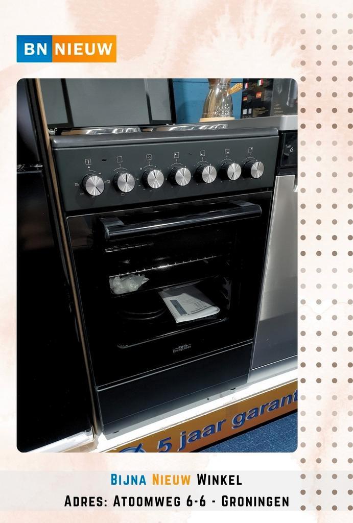 Fornuis  EVERGLADES  Elektrisch 50cm 5Jaar GARANTIE - NIEUW, Huis en Inrichting, Keuken | Keukenbenodigdheden, Nieuw, Ophalen of Verzenden