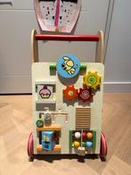Houten loopwagen Woezel en pip, Kinderen en Baby's, Speelgoed | Babyspeelgoed, Ophalen, Zo goed als nieuw, Overige typen, Met wieltjes