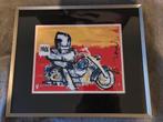 Herman Brood zeefdruk Harley-Davidson, Ophalen