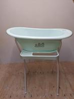 Mintgroen babybadje met standaard., Kinderen en Baby's, Badjes en Verzorging, Zo goed als nieuw, Badje, Standaard, Ophalen