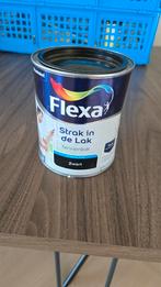 Flexa strak in de lak zwart zijdeglans, Doe-het-zelf en Verbouw, Verf, Beits en Lak, Minder dan 5 liter, Ophalen, Nieuw, Lak