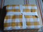 Tafellaken + 6 Servetten  100% Organisch Katoen okergeel, Huis en Inrichting, Keuken | Textiel, Ophalen of Verzenden, Nieuw, Geel