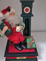 Holyday noel kerstman met staande klok en met muziek, Diversen, Ophalen
